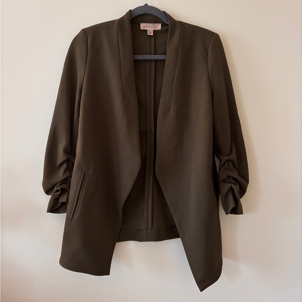 Dark Green / Brown Philosophy Blazer